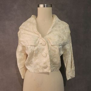 Vintage satin cropped jacket